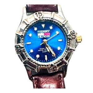 Vintage Tommy Hilfiger Watch Model 238 Quartz Blue Dial 30M Water Resistant USA
